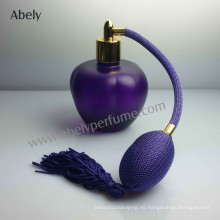 Venta caliente botella de perfume de vidrio púrpura con la vendimia